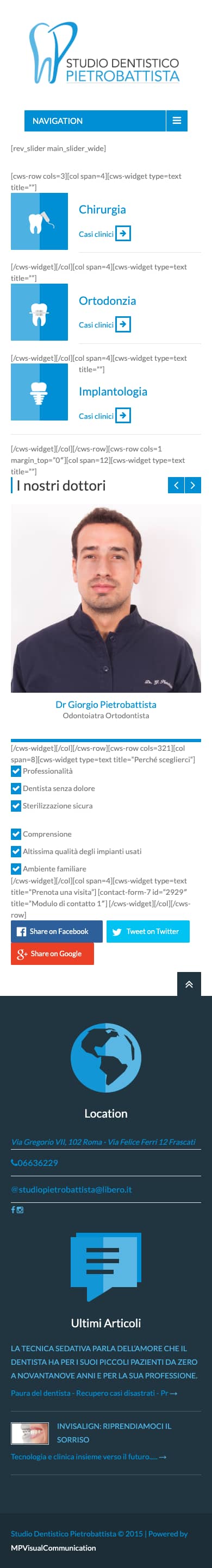 Il sito di oggi su smartphone
